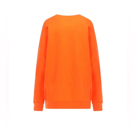 GUCCI- I Know Everything About Love- Sequin Orange Heart Sweatshirt. Siz… - Picture 3 of 15